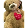 thumbnail image 1 of Your Custom Personalized Name or Message on 5 Foot Giant Teddy Bear, Has Customized Heart on Chest, 1 of 5