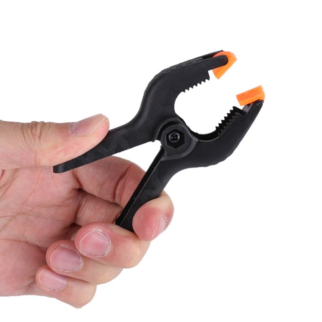 10 Pcs Pinces à Ressort en Plastique Multifonctionnelles Noires 3 Pouces, Petites Pinces Robustes pour Outils de Menuiserie, Artisanat, Support de Fond, Menuiserie, Photographie