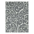 thumbnail image 3 of Unique Loom Decatur Collection Area Rug - Scroll (8' 5" x 11' 4" Rectangle Dark Gray/Ivory), 3 of 7