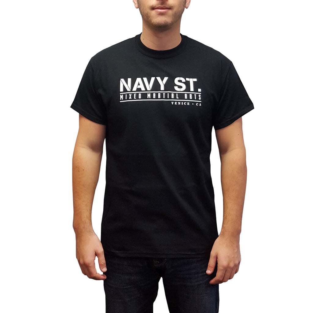 MyPartyShirt Navy St T-Shirt Kingdom MMA Mixed Martial Arts Gym TV Street Black Peter Series