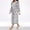 1-Gray, variant on Women Plush Robe Long Hooded Bathrobe Soft Fleece Loungewear Winter Warm Sleepwear Housecoat Gown