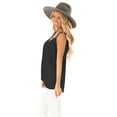 thumbnail image 4 of Womens V Neck Spaghetti Strap Tank Tops Sleeveless Shirts Loose, 4 of 6