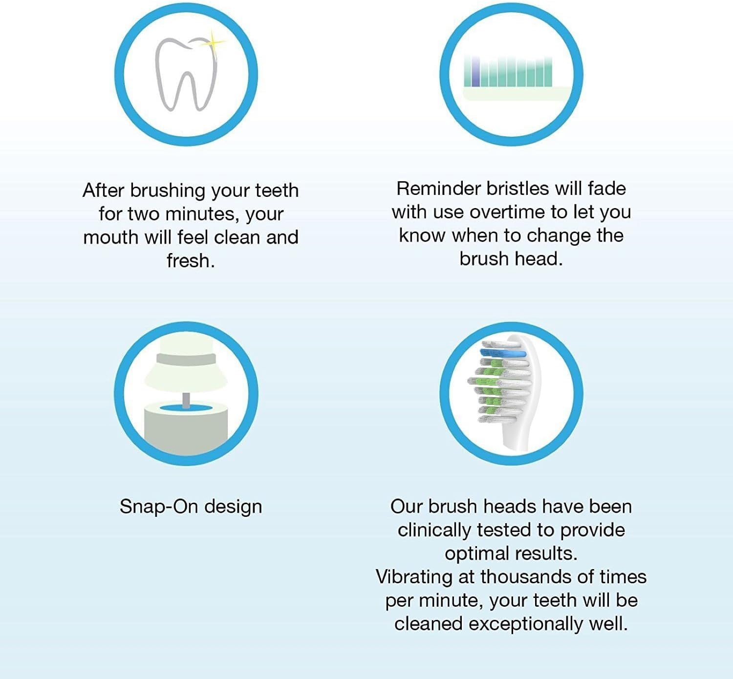 Replace toothbrush heads for Philips electric toothbrush Essence Elite Xtreme Advanced