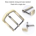 thumbnail image 3 of LIYJTK Solid Brass Belt Buckle Single Prong Belt Buckle, Brass Retro Removable Single Prong Belt Buckle Webbing Buckles Belt Hardware Kit Leather Craft DIY[B], 3 of 9