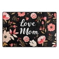 thumbnail image 2 of Love Mom Flowers Floral Area Rug Washable Floor Carpet Mat 60 x 39 inch for Bedroom Living Room Kids Room Home Decor, 2 of 7
