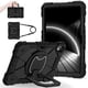 thumbnail image 2 of Funda Resistente a Golpes para Samsung Galaxy Tab S11, Funda Protectora de Silicona + Capa de PC con Rotación de 360°, Asa Cuadrada y Correa para el Hombro, Negro, para Galaxy Tab S11, 2 of 7