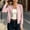 Pink women long sleeve blazer a1, variant on thefmos Women's Fall Winter Long Sleeve Zipper Blazer Slim Casual Jackets Solid Dressy Work Tops Business Outerwear Fashion Clothes, Yellow S