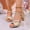 Gold, variant on Womens Summer Open Toe Sandal Metallic Chic Kitten Heel Pumps Peep Toe Wedding Party Evening Dress Shoes Silver 6(37)