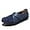 Blue, variant on Ladies Leather Slip On Flat Loafers,Low Top Casual Walking Nurse Shoes,Outdoor Versatile Trendy Driving Shoes.