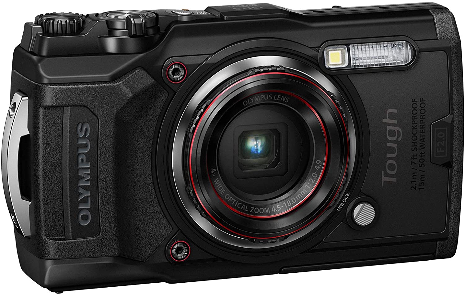 Olympus Tough TG-6 Waterproof Digital Camera, Black, Compact Olympus Tough TG-6 Waterproof Digital Camera, Black, Compact