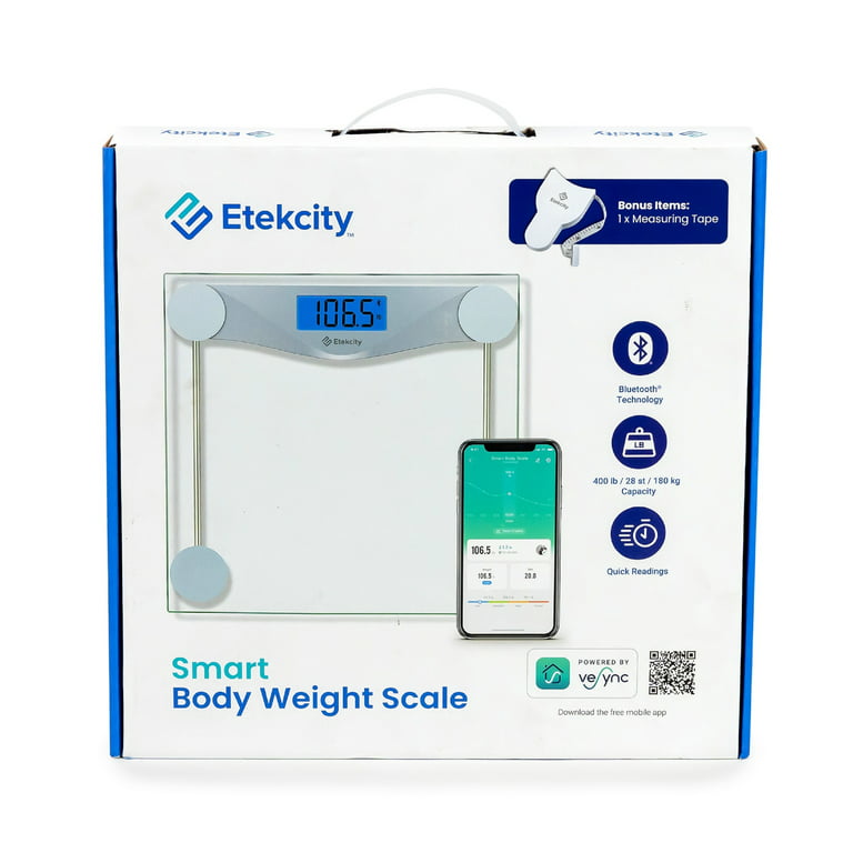 Etekcity Smart Scale for Weight, 400lb Capacity Bathroom Scale