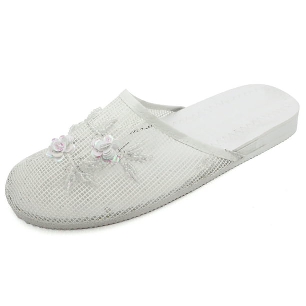 Sequin cheap mule slippers