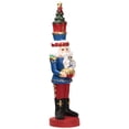 thumbnail image 4 of LED Lighted Nutcracker Soldier with Christmas Tree - 29" - Blue and Red, 4 of 9