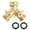 B, variant on Garden Hose Splitter 2 Way Brass, QQZ Durable Leak Proof Y Type Water Divider, High Quality All Copper Connector for Lawn Irrigation System