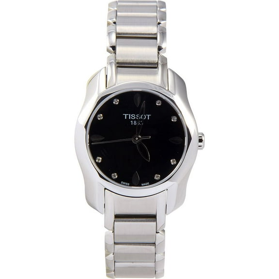 Tissot T-Wave Round Black Diamonds Quartz Trend Women's watch T0232101105600