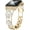 Gold, variant on Diamond Metal Band Adds Sparkle to Your Watch - Compatible with Apple Watch Series 8/7/6/5/4/3/2/1Se/Ultra - Clover Is Simple and Stylish, Fits Women's Sizes 38mm 40mm 41mm 42mm 44mm 45mm 49mm