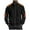 Black, variant on Jacket for Men Solid Color Corduroy Patchwork Stand Up Collar Zipper Long Sleeve Outwear Jacket Coffee M