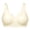 A-Beige454, variant on Tshirt Bras Women Wirefree Full Coverage Comfort Fit Wireless Lace Bras Support With Soft T Shirt Bras Bralettes