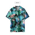 thumbnail image 2 of ZXSXSY Womens Hawaiian Floral Print Button-Up Short Sleeve Shirts, 2 of 8