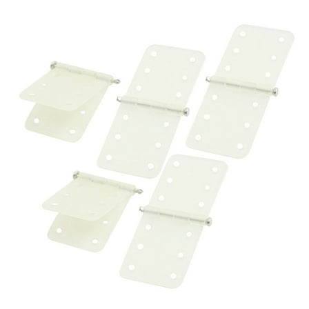 5Pcs RC Airplane Spare Parts White Nylon Pinned Hinges 11 x 28mm