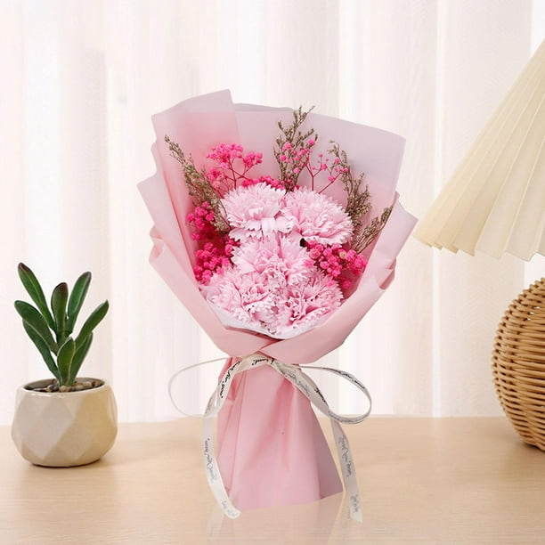 Ramo de flores de jabón artificial Macarena Decoración hecha a mano