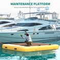 thumbnail image 3 of Dextrus Inflatable Dock Platform PVC Floating Dock 8 x 6 ft ,4-6 People Inflatable Dock Platform for Pool Beach Ocean, 3 of 7