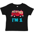 thumbnail image 3 of Inktastic 1st Birthday Fire Truck Boys or Girls Baby T-Shirt, 3 of 5