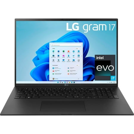 LG Gram 17 Ultra-Lightweight Laptop 17.0in WQXGA Intel Evo Platform (12-Core i7-1360P, 16GB RAM, 1TB PCIe SSD, Intel Iris Xe, Backlit KYB, 2 Thunderbolt 4, WiFi 6, Win11Pro)