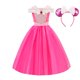 thumbnail image 1 of Disfraz de niña de Disney, vestido de princesa Aurora Belle, disfraz de lujo para niños, ropa de Navidad para Halloween, 9-10T (tag 150) Gao Jinjia LED, 1 of 2