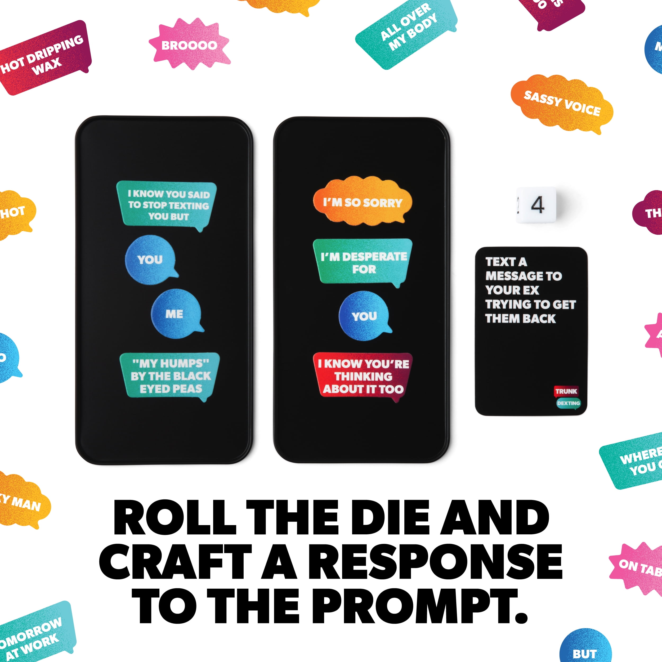 Trunk Dexting – The Twisted Text Party Game with Word Magnets by What Do You Meme?