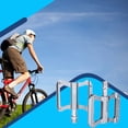 thumbnail image 2 of ZTTO 1 par Árino de aleación Pedal plano Pedal Acero Axis 32 Puntos Pedales Bicicletas Ciclismo Reemplazo Ciclo Accesorios Accesorios Suministros Plata Gray Eigraketly OD002852-06B, 2 of 7
