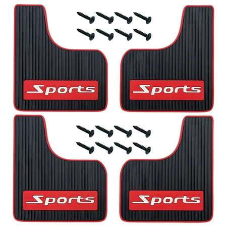 Genérico - Guardabarros De Coche Guardabarros Guardabarros Con Tornillos Para Camioneta Coche Camioneta 4 Uds