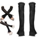 thumbnail image 3 of 1 par de guantes de 15 '' hasta el codo para er, guantes de medio telaraña de Halloween para fiestas, cosplay, presentacio sin lentejuelas Salvador Dali Guantes largos de Halloween, 3 of 10