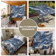 thumbnail image 6 of Retro Navy Blue White Large Tapestry for Bedroom Wall Hanging Tapestry, Marble Abstract Art Ceiling Backdrop Tapestries Poster Blanket Wall Decor for Teens Room Living Room Dorm 86" x 104", 6 of 8