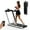 Silver, variant on SuperFit Up To 7.5MPH 2.25HP 2 in 1 Dual Display Screen Treadmill Jogging Machine W/APP Control Silver