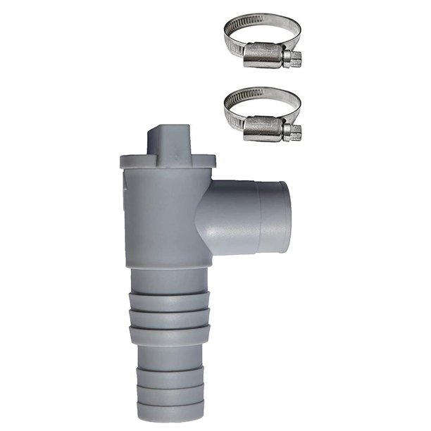 Válvula Mantenimiento/cierre para Piscinas Con Conexiones Manguera 32 Mm (1 + 2 Abrazaderas Manguera)