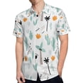 thumbnail image 4 of High Quality Hawaiian Shirts for Men Short Sleeve Aloha Beach Shirt Floral Summer Casual Button Down Shirts Blouses MYYFSQ, 4 of 7