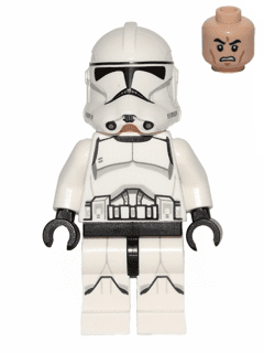 88 Lego figura minifig Star Wars Clone Trooper fase 2 75028 