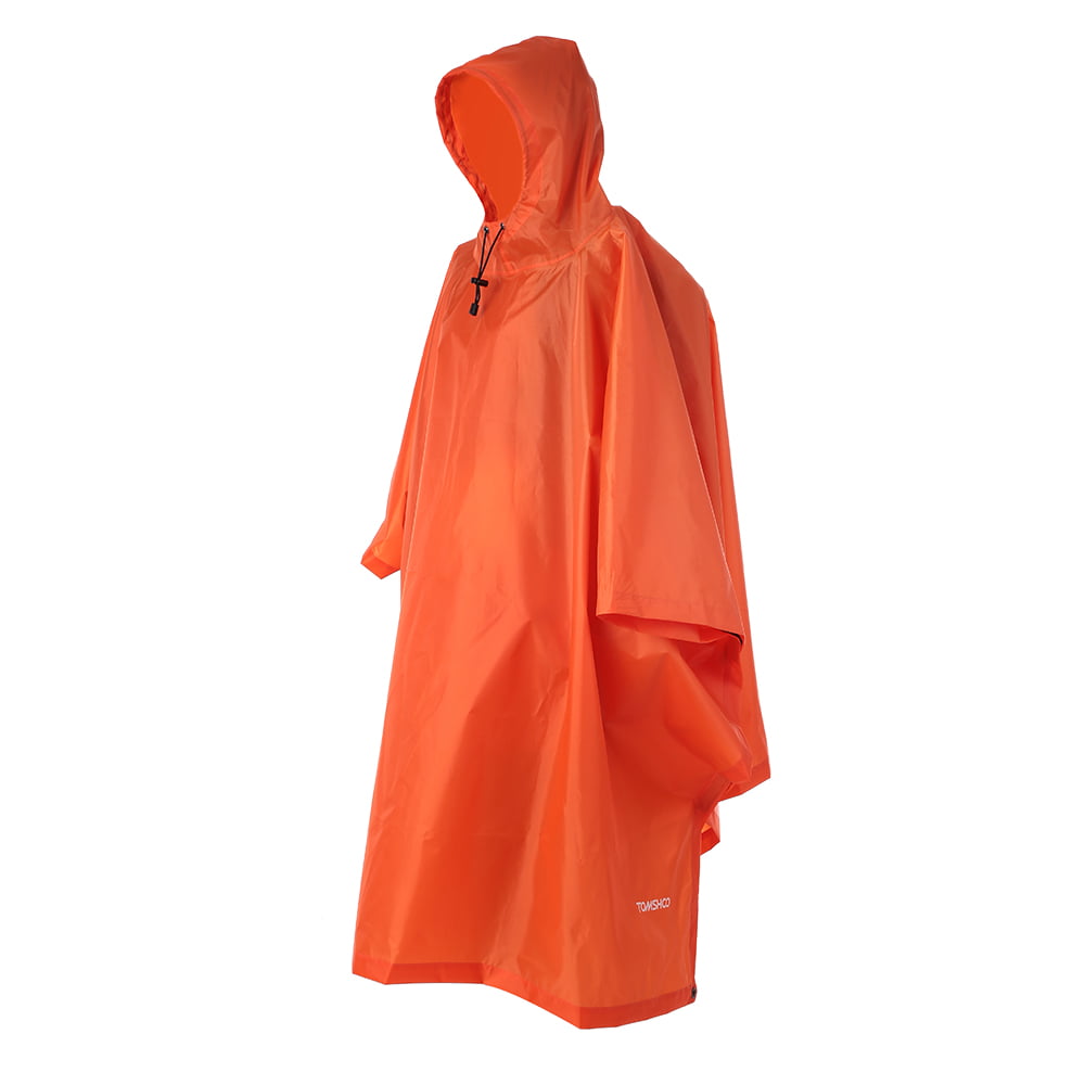 TOMSHOO Lightweight Raincoat with Hood Hiking Cycling Rain Cover Poncho T5L5 