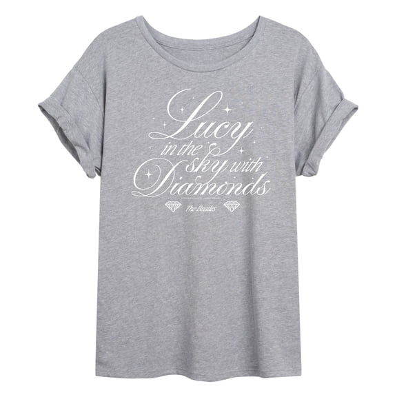The Beatles - Lucy In The Sky With Diamonds - Juniors Oversized Graphic T-Shirt