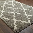 thumbnail image 3 of Style Haven  Menlo Quatrafoil Shag Rug Grey/Cream 5'3" x 7'6" Polypropylene,Synthetic Geometric,Trellis 5' x 8' Indoor,Shag Living Room,Bedroom,Dining, 3 of 5