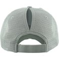 thumbnail image 5 of Ponytail Messy High Bun Adjustable Mesh Trucker Baseball Cap, 5 of 7