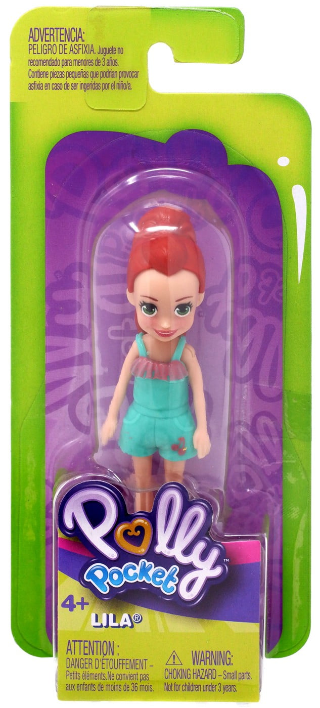 Polly Pocket Trendy Outfit Lila Mini Figure [Green Outfit, Version 2