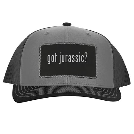 got jurassic? - Leather Black Patch Engraved Trucker Hat  Grey-Steel  One Size got jurassic? - Leather Black Patch Engraved Trucker Hat  Grey-Steel  One Size Brought to you by people who care  this hat looks  fits and feels great! Keywords: jurassic Apparel Hat Mesh Funny Humor world toys park book lego party shirt dvd fallen kingdom poster hoodie movie hat funko mosasaurus vinyl baryonyx spinosaurus mattel toy 3 indoraptor dilophosaurus jacket duplo keychain xbox rc 2 trex Brand: One Legging it Around