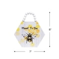 thumbnail image 5 of Northlight Beaded Meant to Bee Hexagon Hanging Wall Sign - 8.25" x 7" - White and Yellow, 5 of 9