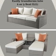 thumbnail image 6 of Patio Sofa with Loose Cushions / Convertible Design for Different Seating Needs, 6 of 7