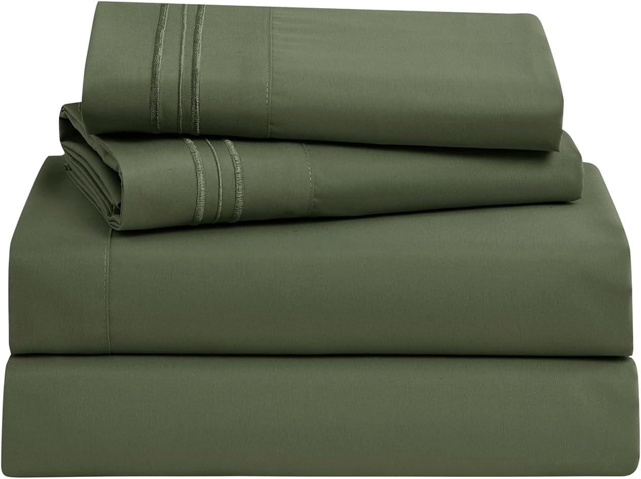 Mocassi Twin XL Bettlaken-Set – Superweiche Hotel-Bettwäsche Mit 1800 Fadenzahl, Atmungsaktiv & Knitterfrei, 4-teilig, Für Matratzen Bis 40,6 Cm