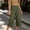 Army Green#07, variant on Women's Cotton Capris Summer Elastic Waist Wide Leg 3/4 Capri Pants with Button Pockets Casual Solid Loose Lightweight Comfy Lounge Trousers Beach Vacation Clothes