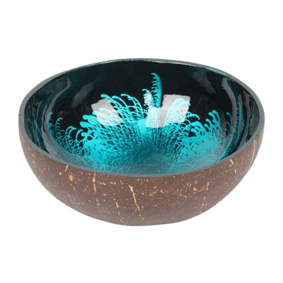 Decorative Bowl Storage Bowl Diameter 2.36inch Handcrafted Coconut Shell Key Bowl Container for Entryway Table Dry Snacks