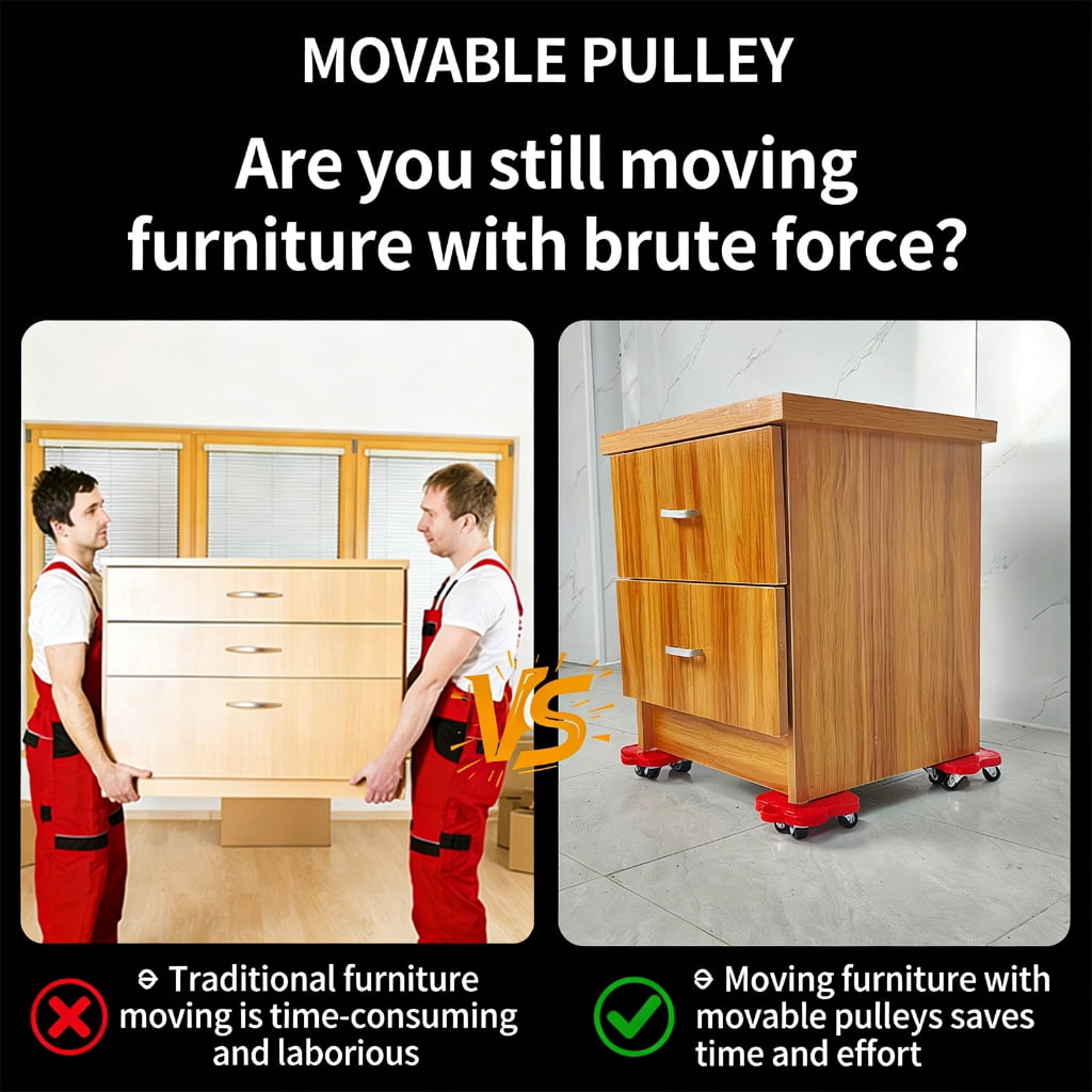 Furniture Mover Tool Set Heavy Stuff Moving Roller Furniture Mover Lifter with Wheel Professional Moving Tool